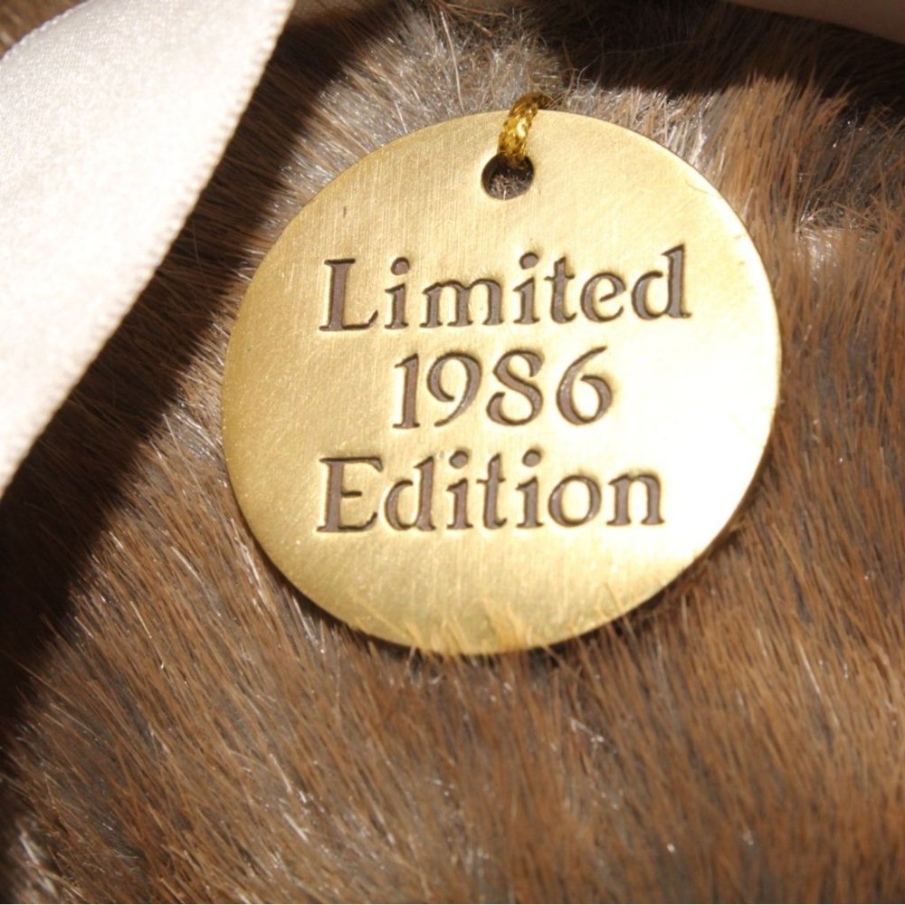 Vintage Dakin BARON BEAR Plush 1986 Limited Edition Brown Teddy Jointed Stuffed - Picture 3 of 6